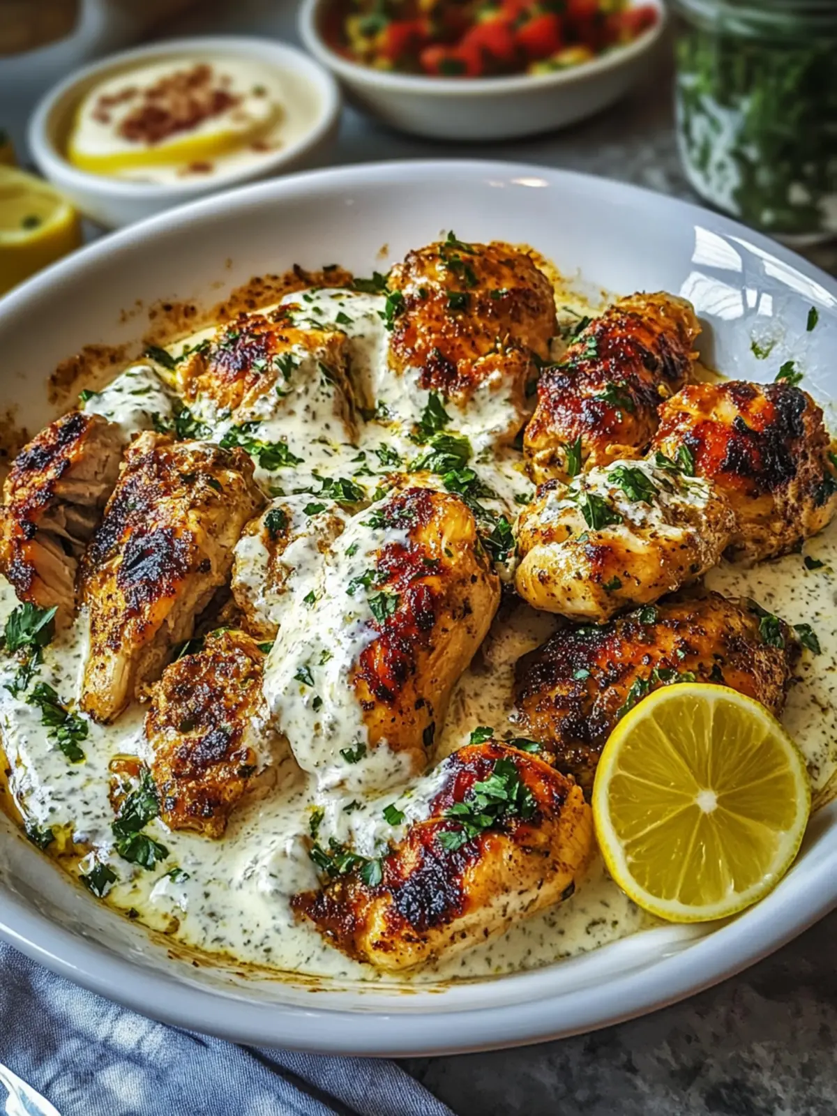 Delicious Turkish Chicken with Creamy White Sauce in 30 Minutes 4 Turkish Chicken with Creamy White Sauce