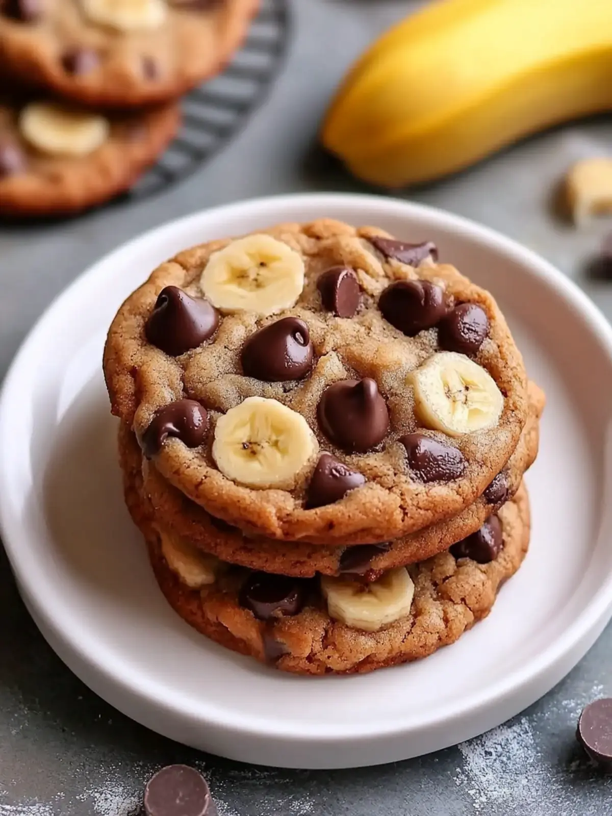 Chewy Banana Bread Chocolate Chip Cookies for Cozy Nights 3 Chewy Banana Bread Chocolate Chip Cookies