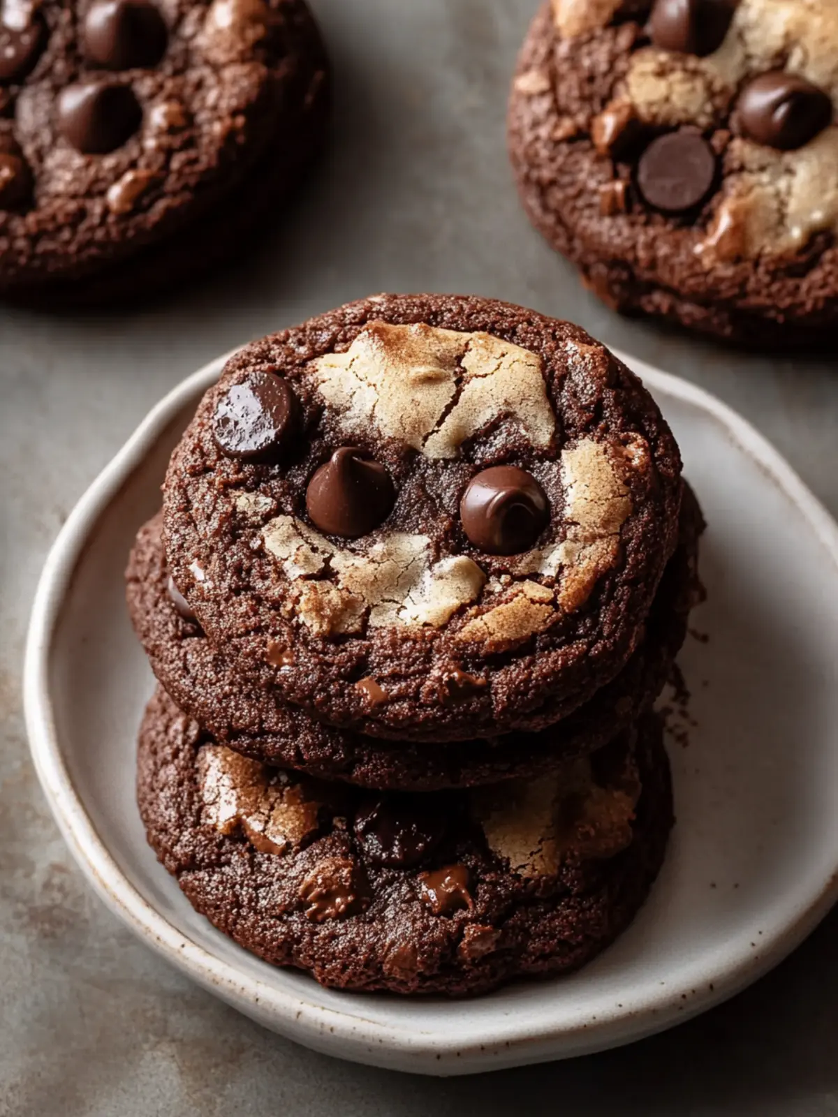 Marbled Brownie Chocolate Chip Cookies for Double the Joy 3 Brownie Chocolate Chip Cookies
