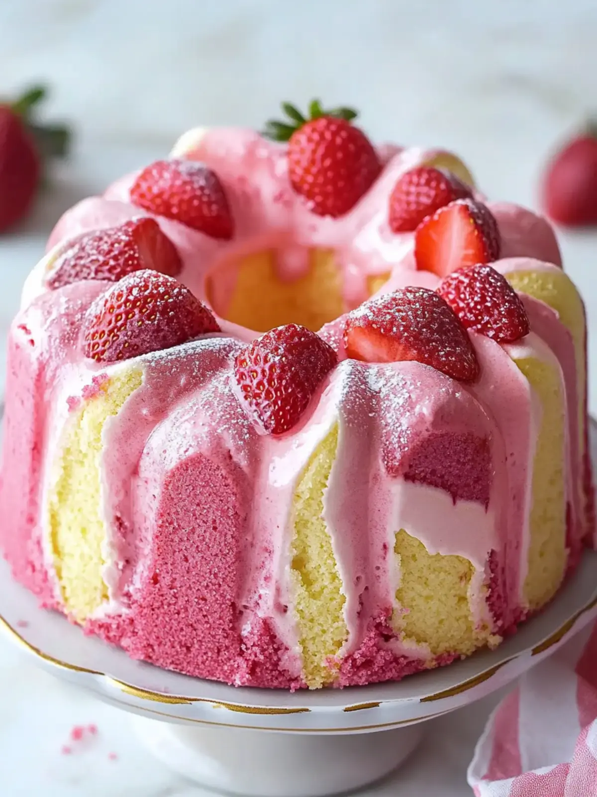 Strawberry Milkshake Pound Cake: A Nostalgic Summer Delight 4 Strawberry Milkshake Pound Cake
