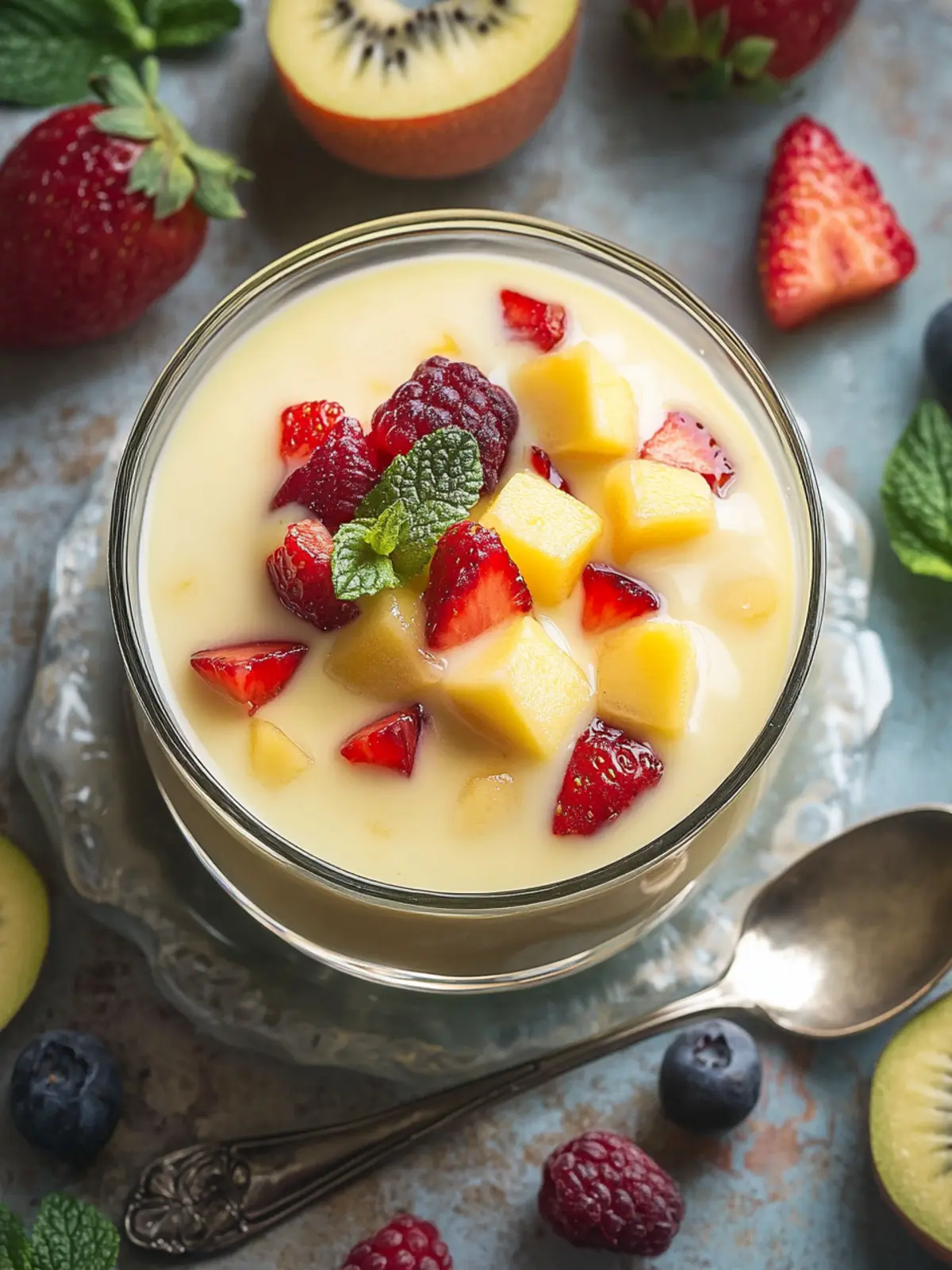Creamy Eggless Fruit Custard: The Perfect Summer Delight 2 Fruit Custard