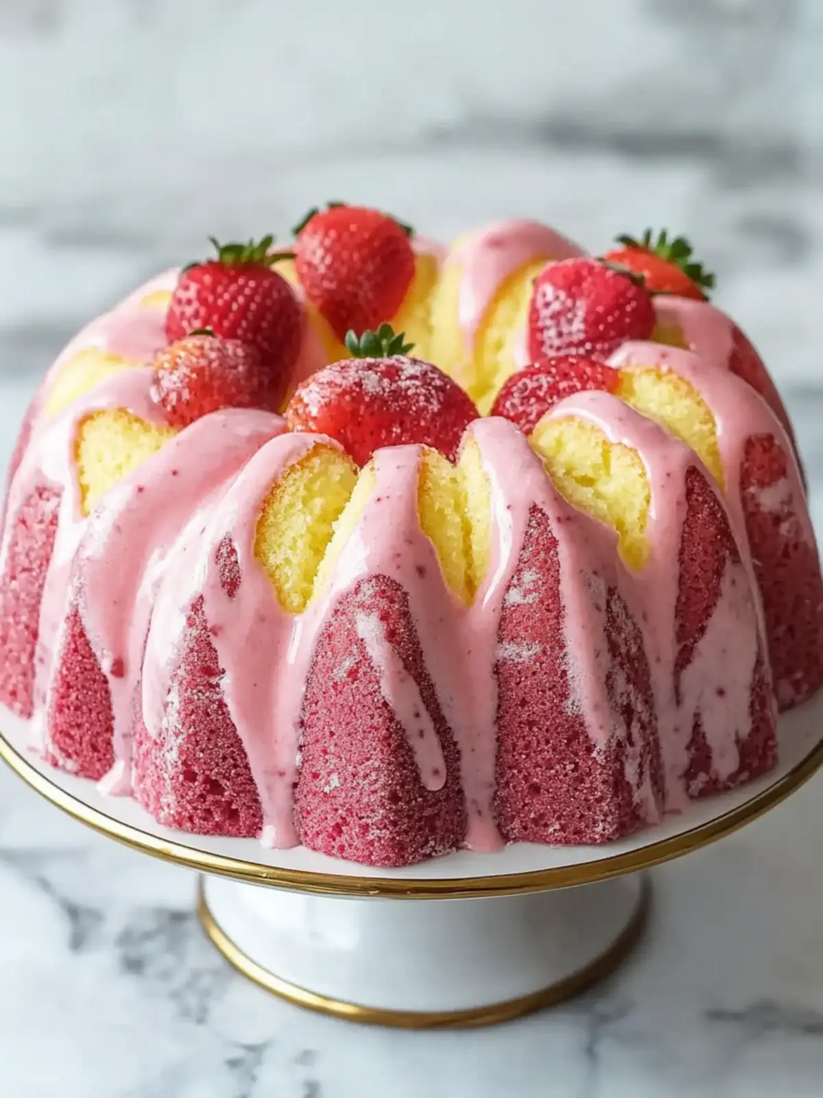 Strawberry Milkshake Pound Cake: A Nostalgic Summer Delight 2 Strawberry Milkshake Pound Cake
