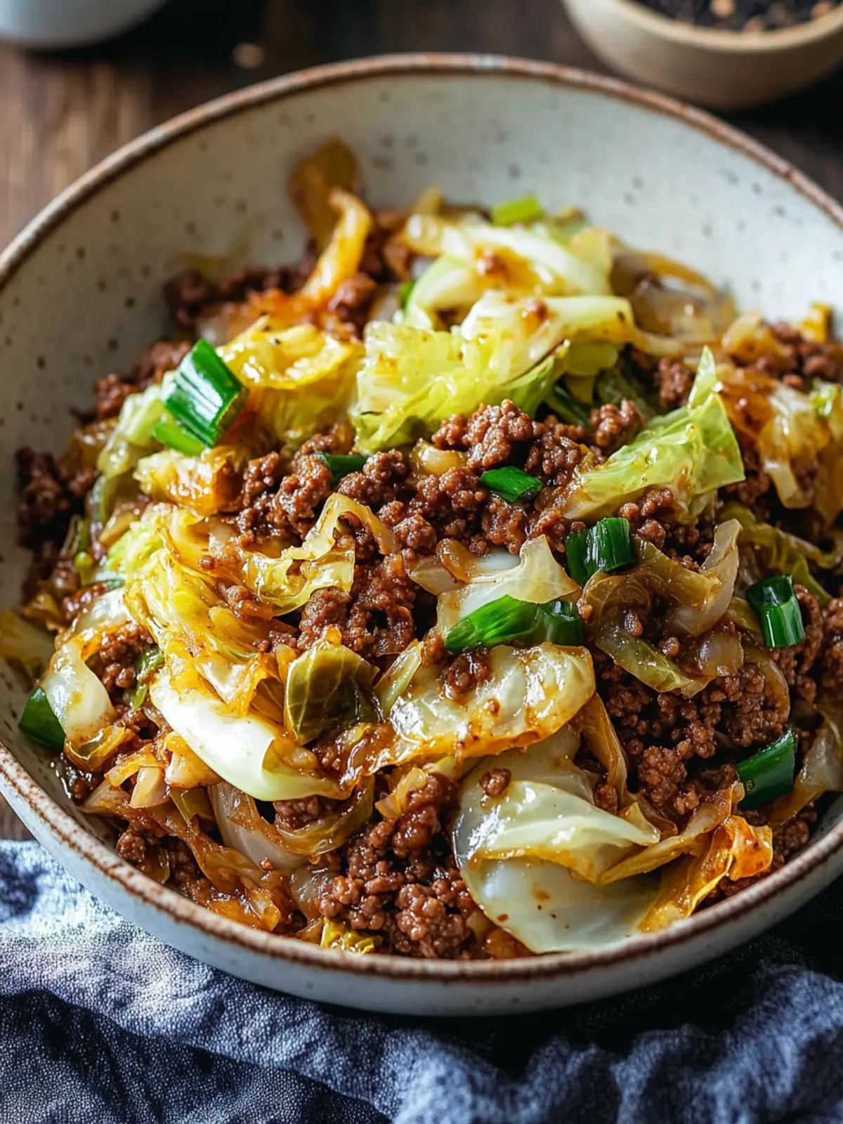 Low Carb Mongolian Ground Beef Cabbage Stir-Fry Delight 2 Low Carb Mongolian Ground Beef Cabbage