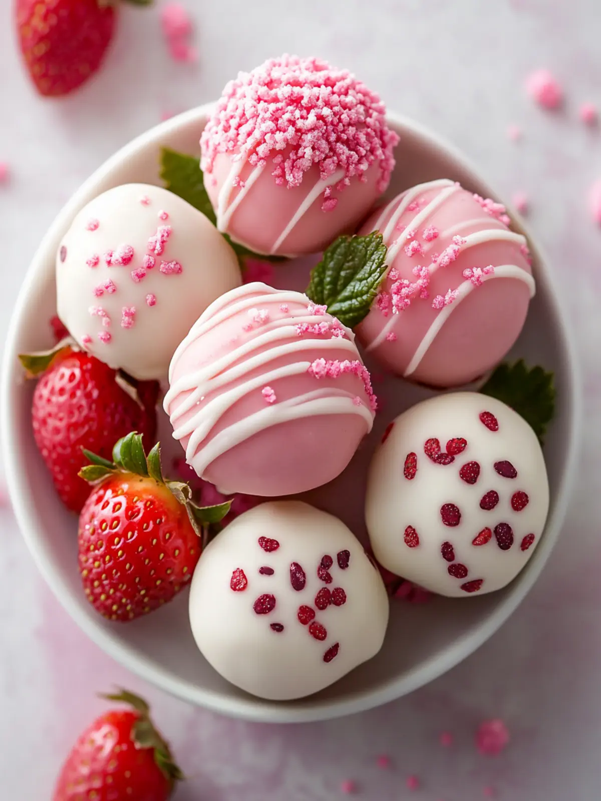 Sweet and Creamy Strawberry Shortcake Truffles You’ll Love 4 Strawberry Shortcake Truffles