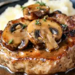 Savory Mushroom Pork Chops with Homemade Comfort Gravy 2 Mushroom Pork Chops