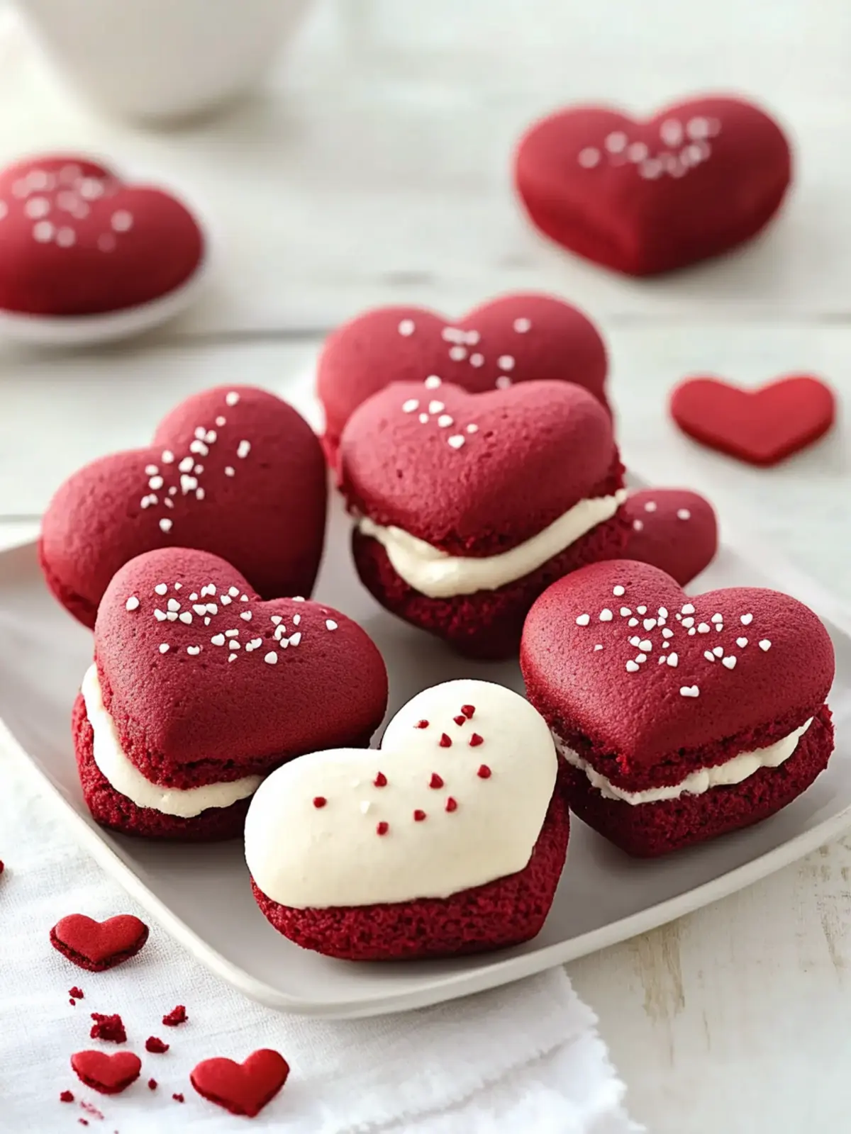 Heart-Shaped Red Velvet Whoopie Pies for Your Sweetest Moments 2 Heart-Shaped Red Velvet Whoopie Pies