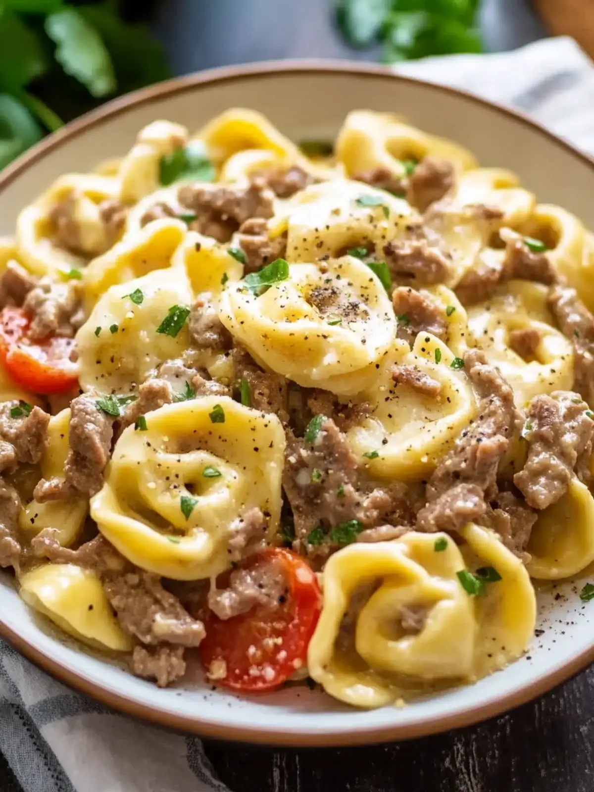 Crock Pot Cheesesteak Tortellini – A Cozy One-Pot Wonder 3 Crock Pot Cheesesteak Tortellini