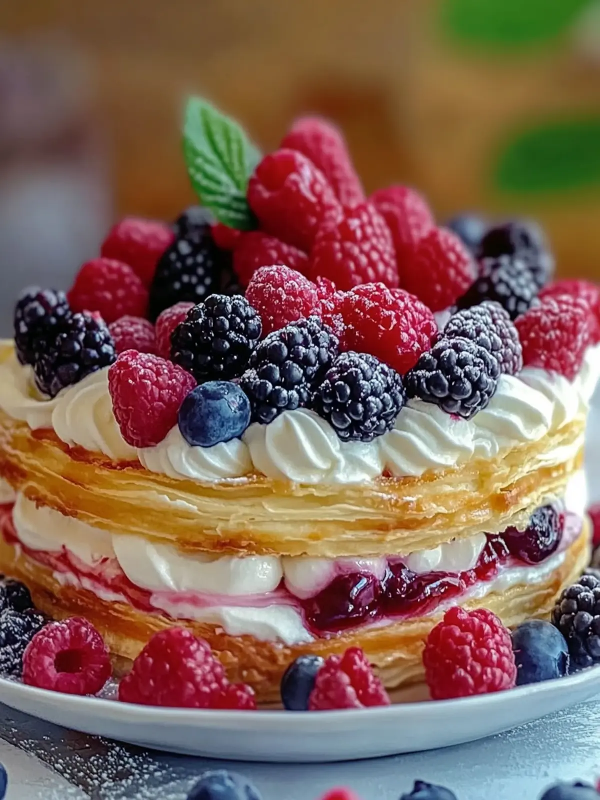 Berry Cream Pastry Cake: A Deliciously Customizable Dessert 3 Berry Cream Pastry Cake