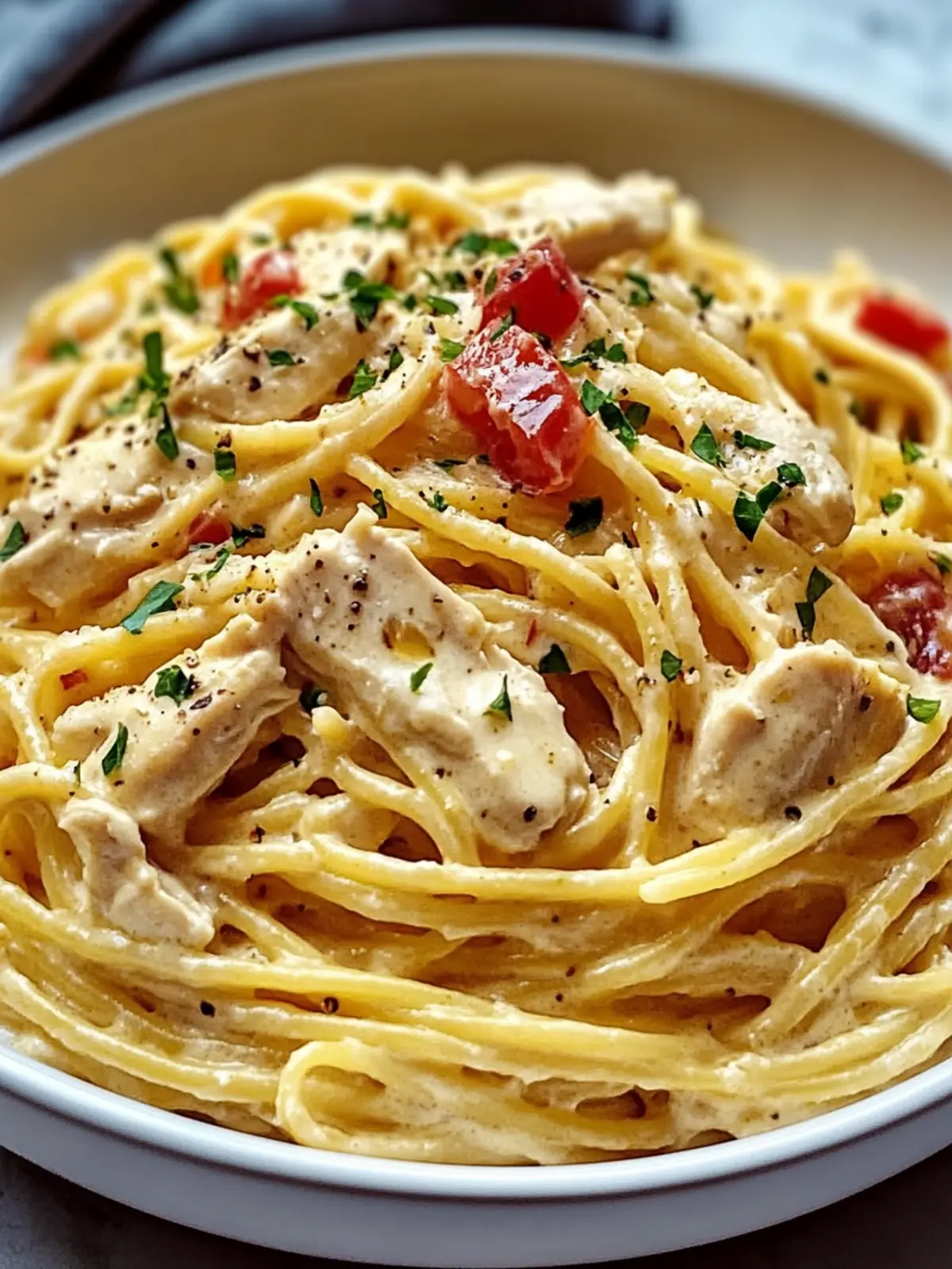 Creamy Crockpot Chicken Spaghetti for Effortless Weeknight Comfort 5 Creamy Crockpot Chicken Spaghetti