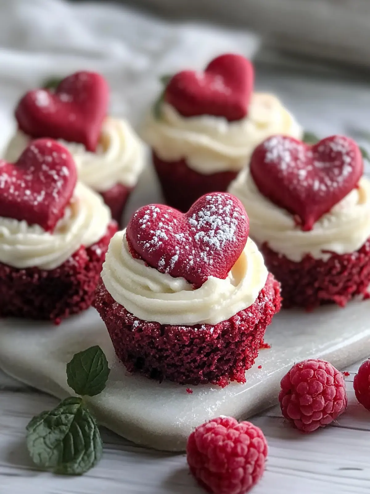 Irresistible Mini Red Velvet Heart Cheesecakes for Love Day 2 Mini Red Velvet Heart Cheesecakes