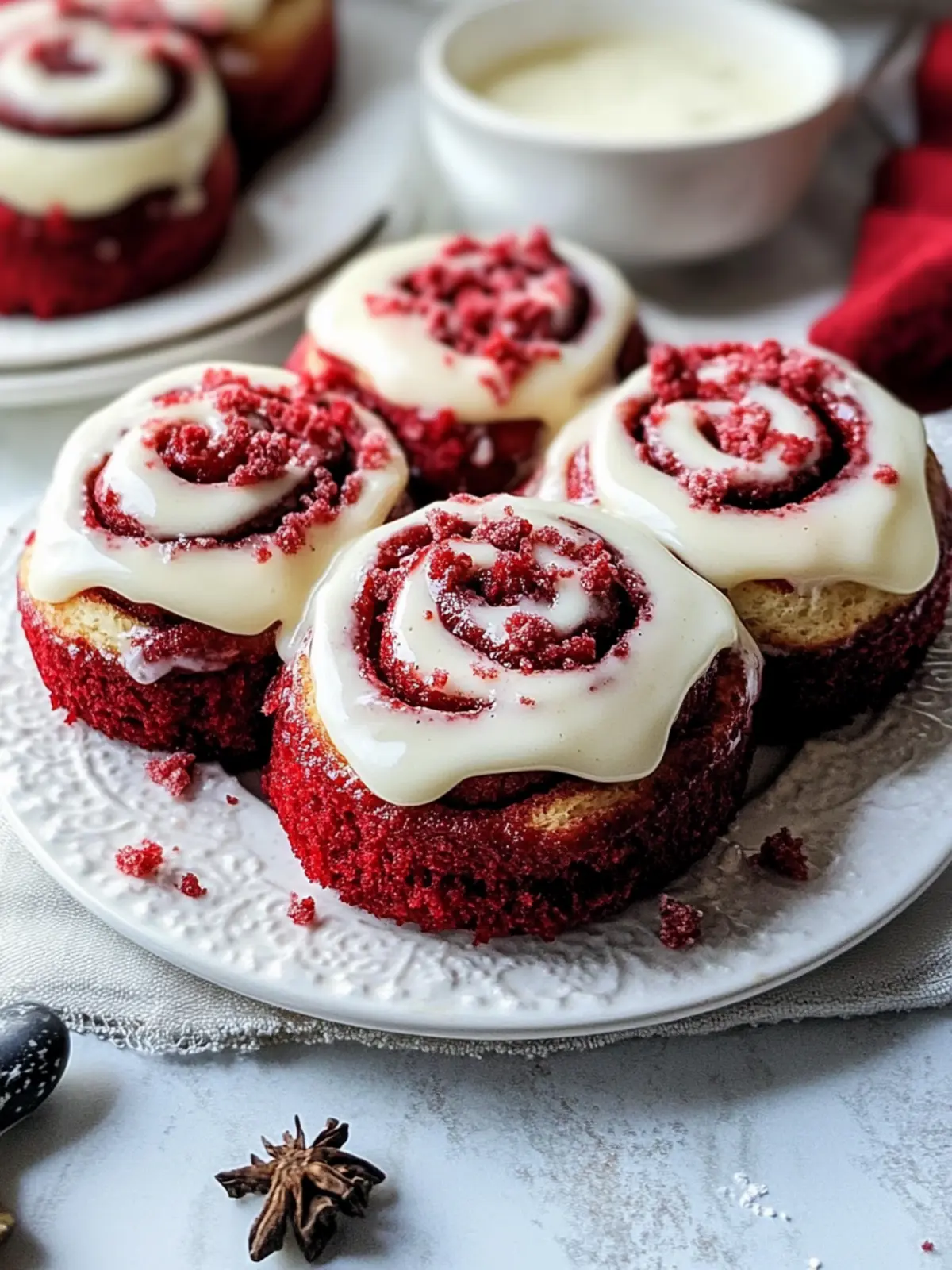 Heavenly Red Velvet Cinnamon Rolls to Winter's Sweet Escape 4 Heavenly Red Velvet Cinnamon Rolls