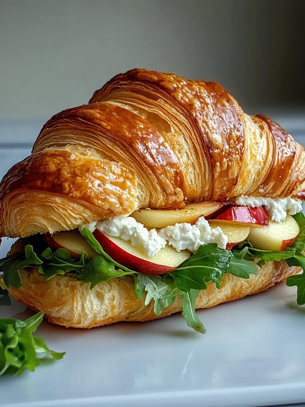 Apple & Goat Cheese Croissant Sandwich for a Gourmet Twist 3 Apple & Goat Cheese Croissant Sandwich
