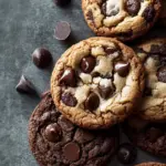Marbled Brownie Chocolate Chip Cookies for Double the Joy 7 Brownie Chocolate Chip Cookies