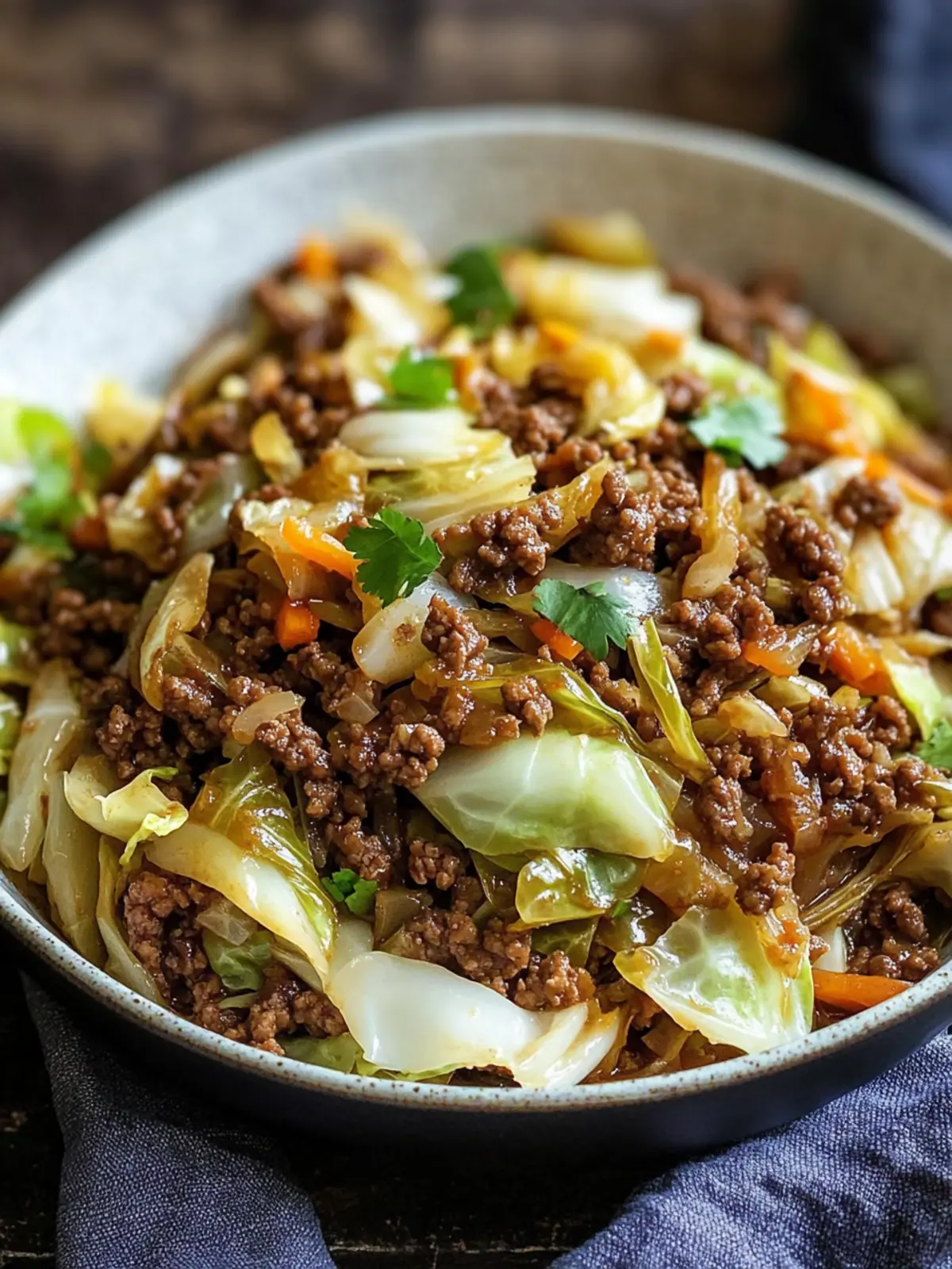 Low Carb Mongolian Ground Beef Cabbage Stir-Fry Delight 4 Low Carb Mongolian Ground Beef Cabbage