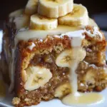 Sticky Banana Bread Pudding Cake with Divine Toffee Drizzle 6 Sticky Banana Bread Pudding Cake