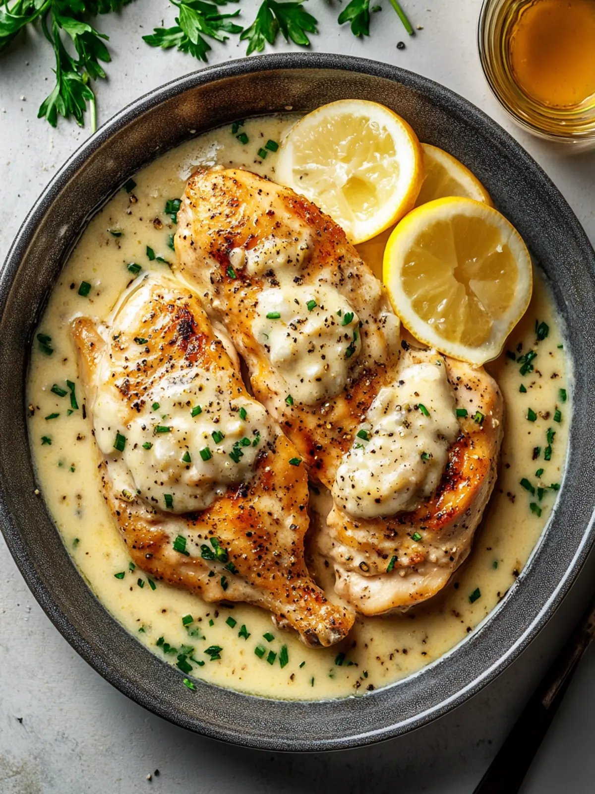 Deliciously Creamy Garlic Chicken in Just 55 Minutes 4 Creamy Garlic Chicken