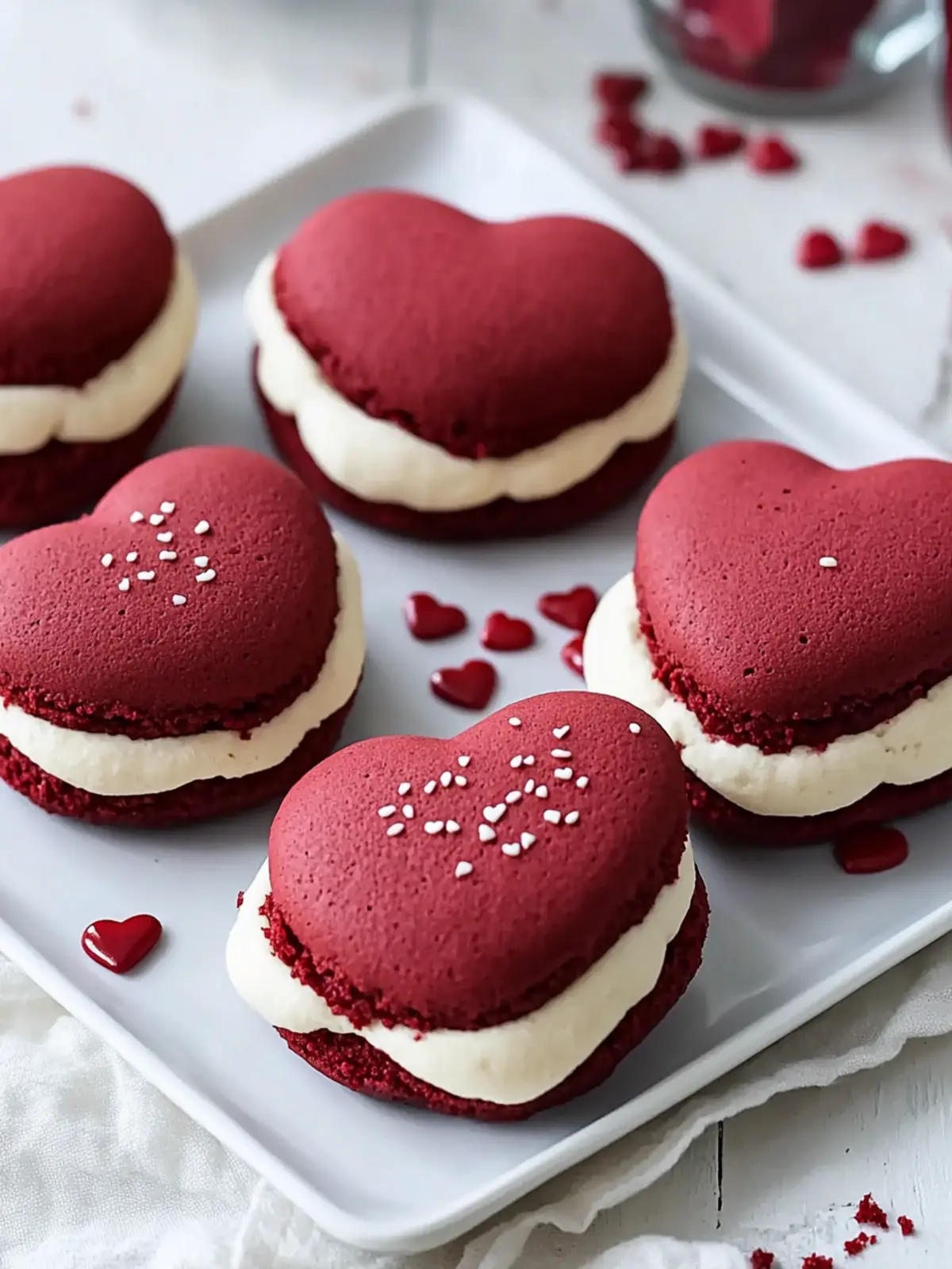 Heart-Shaped Red Velvet Whoopie Pies for Your Sweetest Moments 4 Heart-Shaped Red Velvet Whoopie Pies