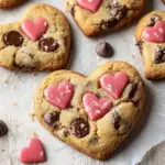 Heart Shaped Chocolate Chip Cookies for Sweet Valentine's Joy 8 Heart Shaped Chocolate Chip Cookies