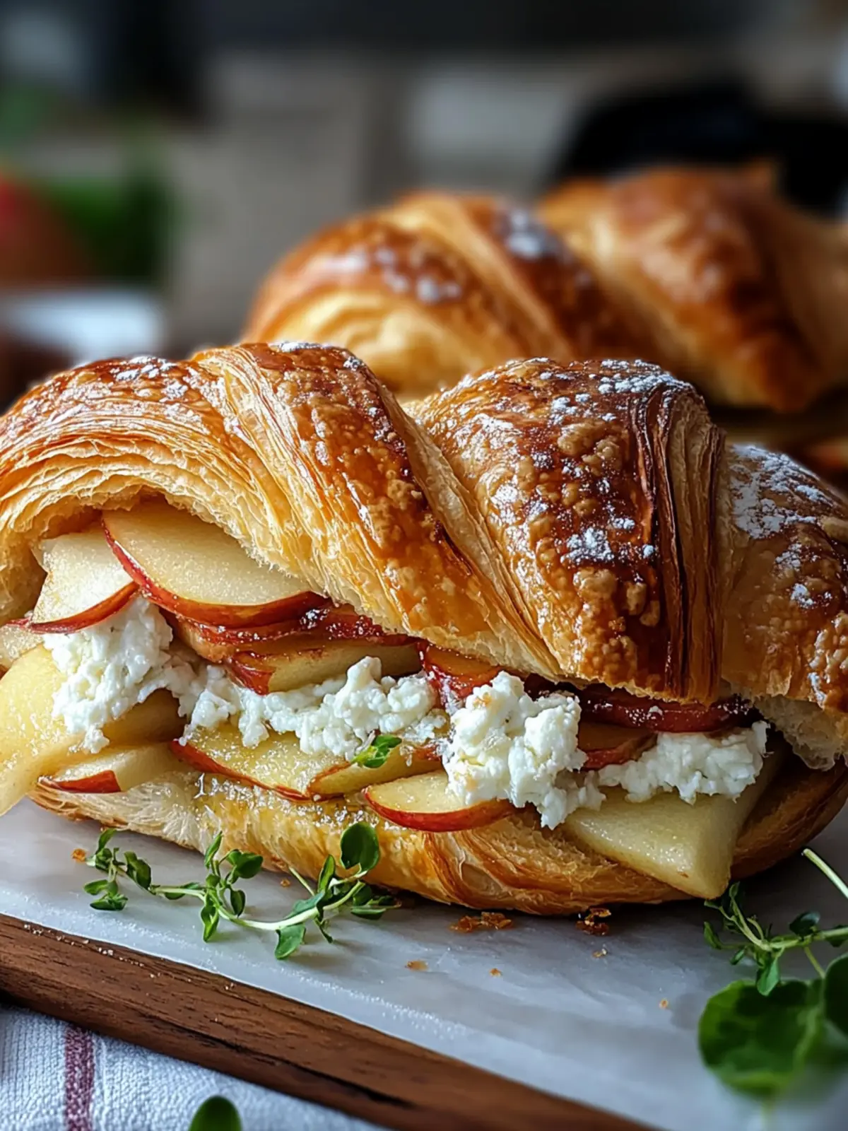 Apple & Goat Cheese Croissant Sandwich for a Gourmet Twist 5 Apple & Goat Cheese Croissant Sandwich