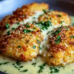 Crispy Parmesan Crusted Chicken with Creamy Garlic Bliss 6 Parmesan Crusted Chicken with Creamy