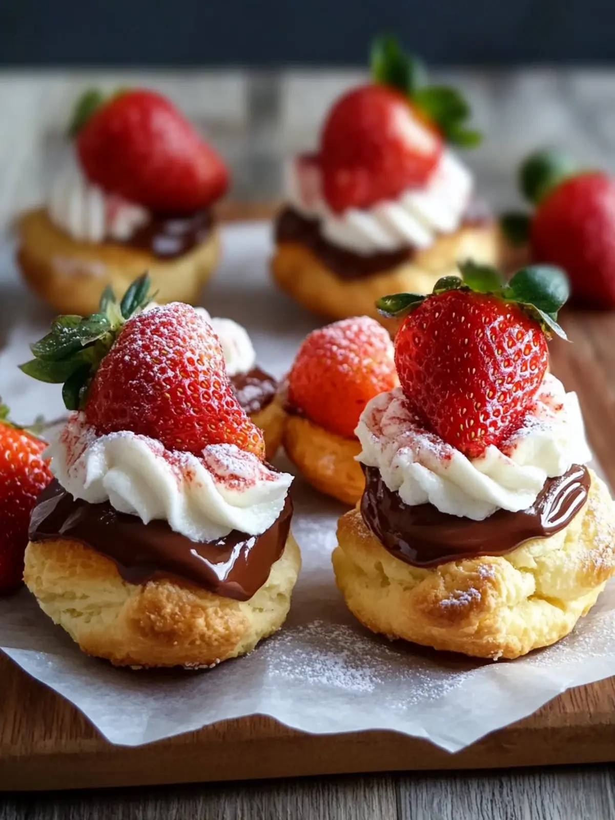Nutella Strawberry Cream Puffs – A Delightful Treat for All 2 Nutella Strawberry Cream Puffs