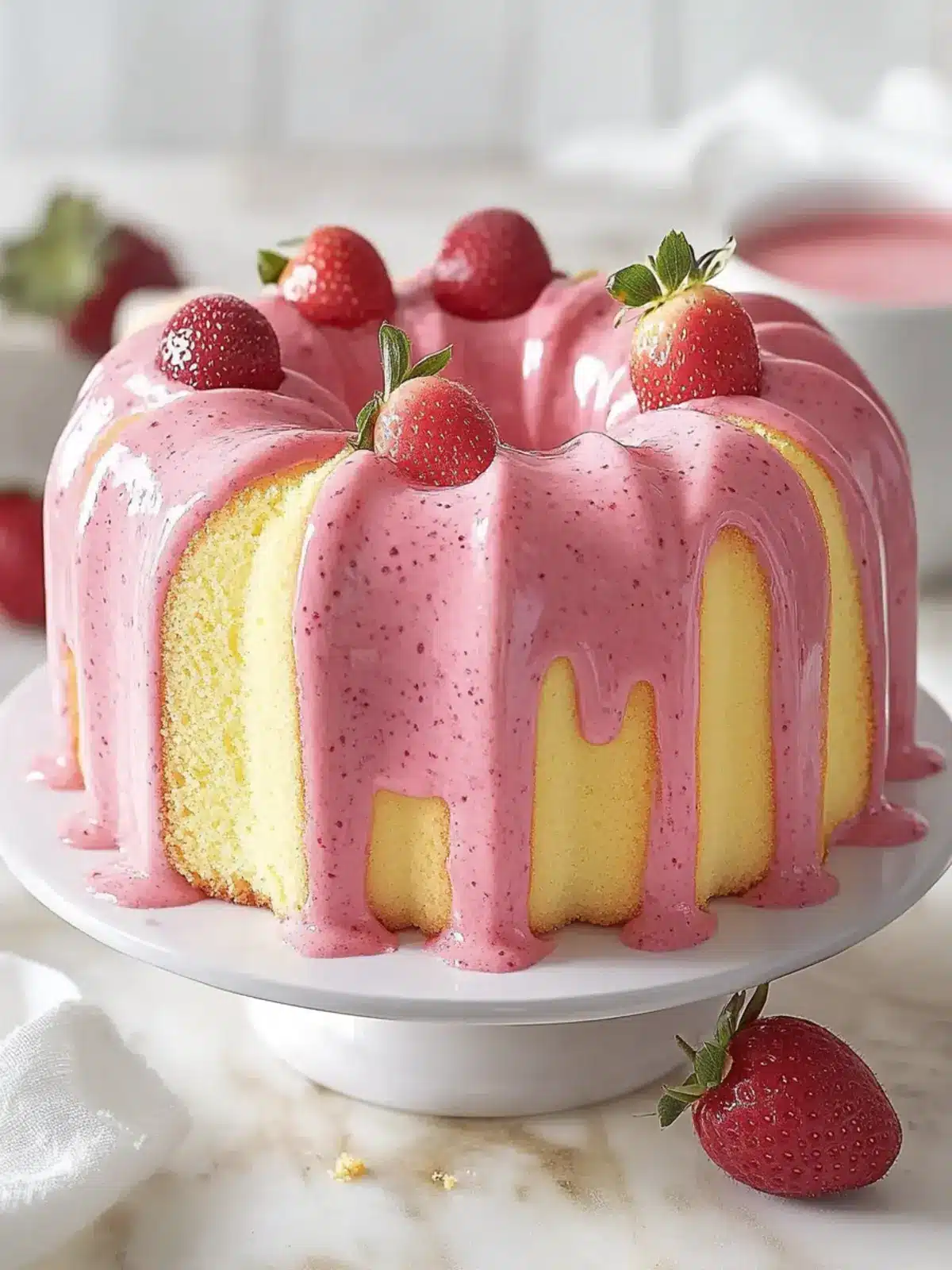 Strawberry Milkshake Pound Cake: A Nostalgic Summer Delight 5 Strawberry Milkshake Pound Cake