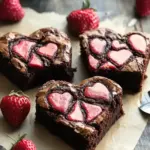 Heart Shaped Brownies with Raspberry Swirl and Cheesecake Bliss 10 Heart Shaped Brownies