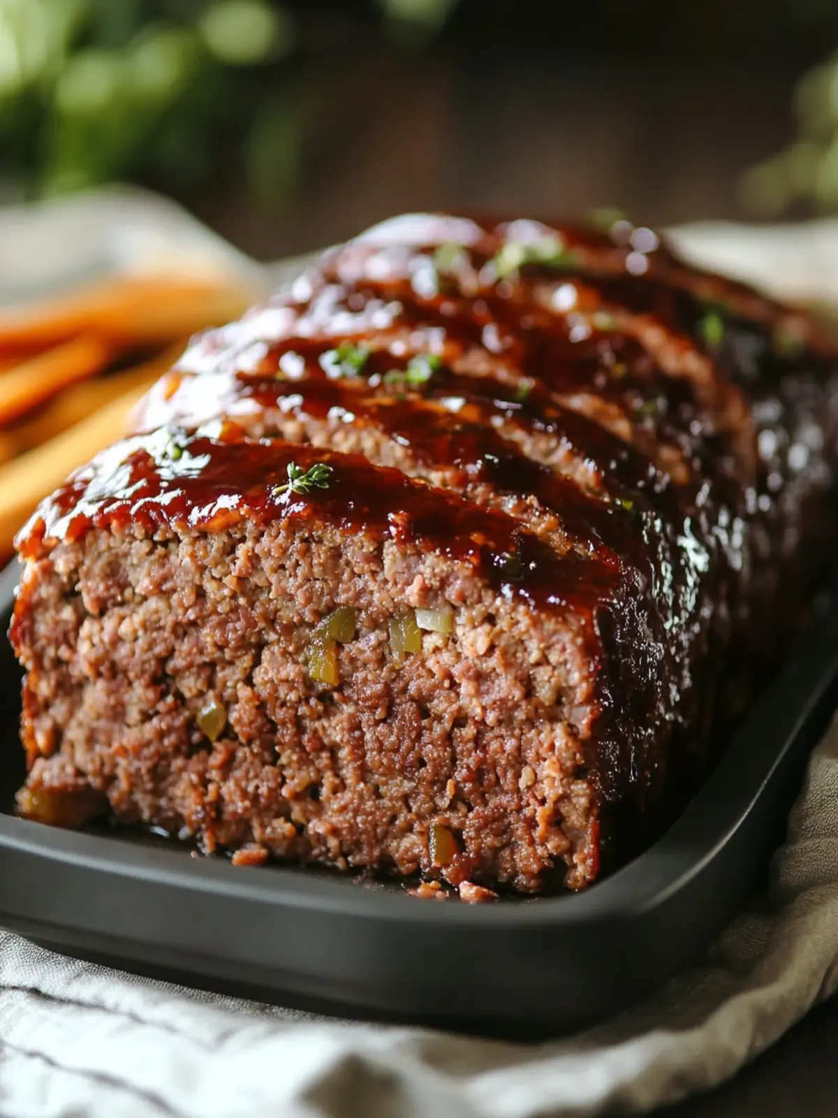Savory Beef and Pork Meatloaf with a Tangy Glaze Twist 3 Savory Beef and Pork Meatloaf