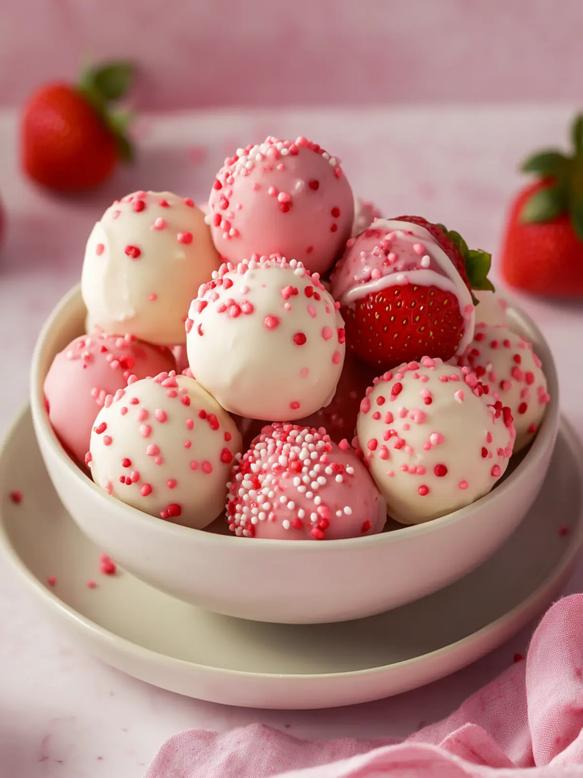 Sweet and Creamy Strawberry Shortcake Truffles You’ll Love 5 Strawberry Shortcake Truffles