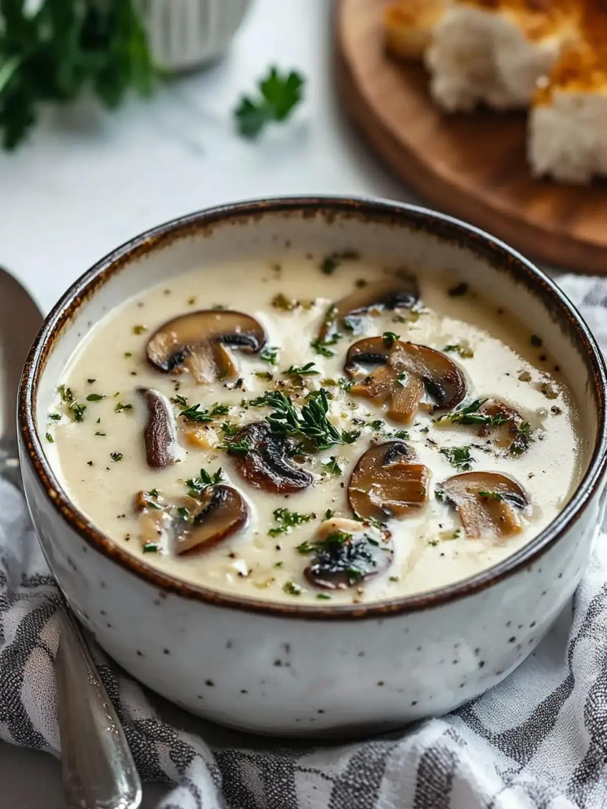 Creamy Cottage Cheese Mushroom Soup in 30 Minutes 2 Cottage Cheese Mushroom Soup