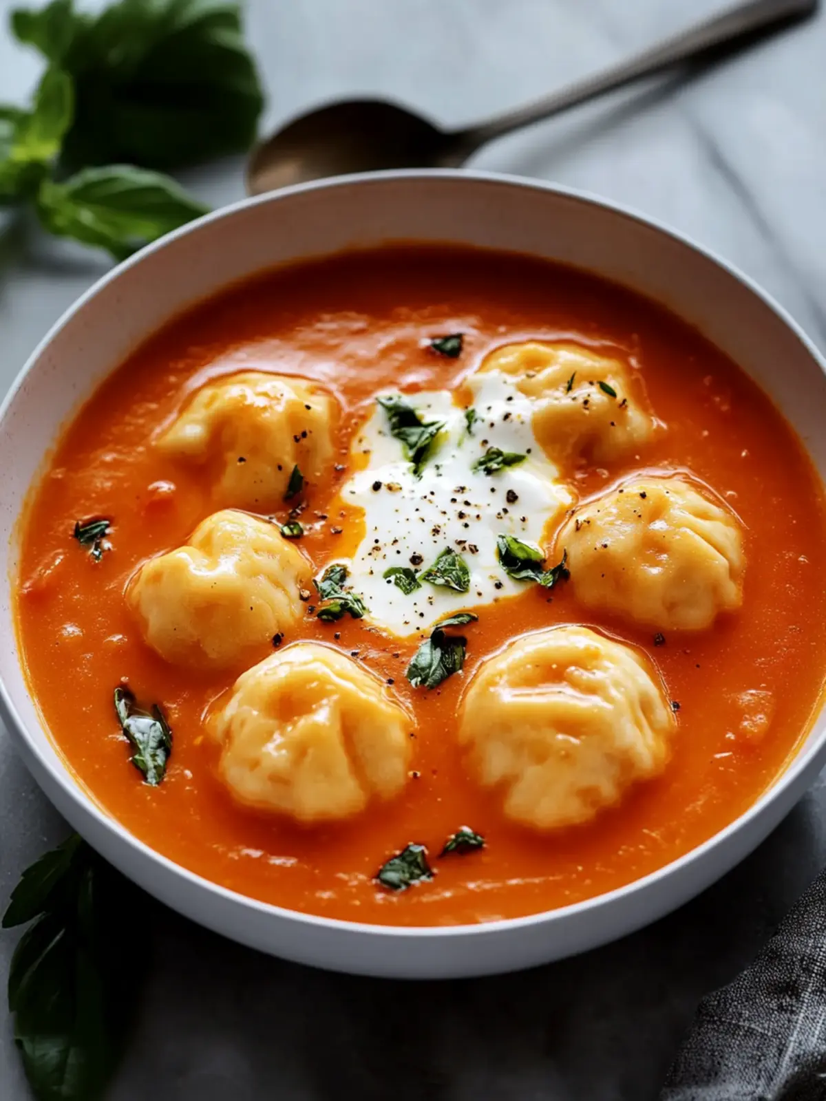 Creamy Cheese Dumpling Tomato Soup for Cozy Nights 3 Cheese Dumpling Tomato Soup