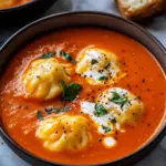 Creamy Cheese Dumpling Tomato Soup for Cozy Nights 5 Cheese Dumpling Tomato Soup