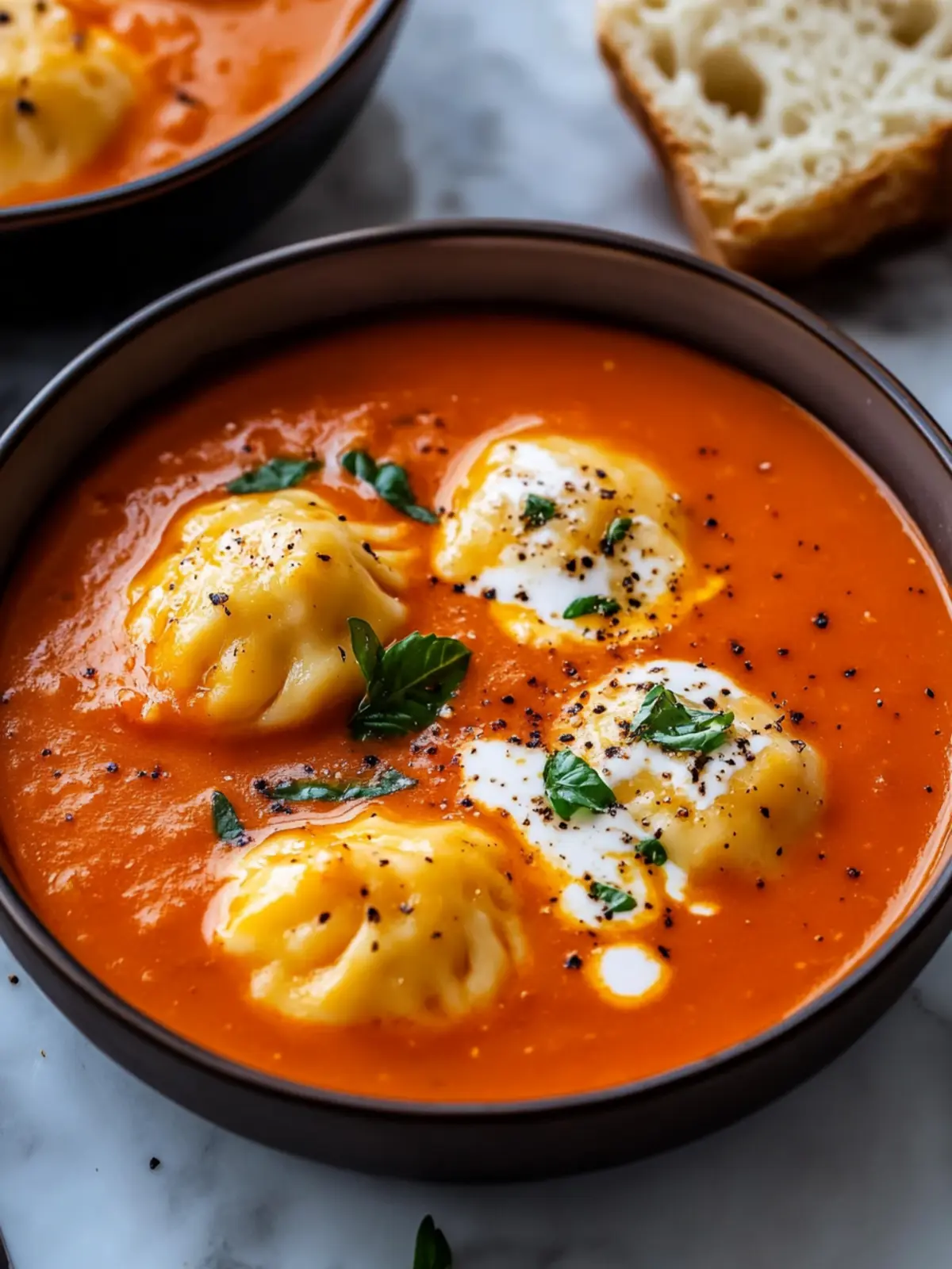 Creamy Cheese Dumpling Tomato Soup for Cozy Nights 5 Cheese Dumpling Tomato Soup