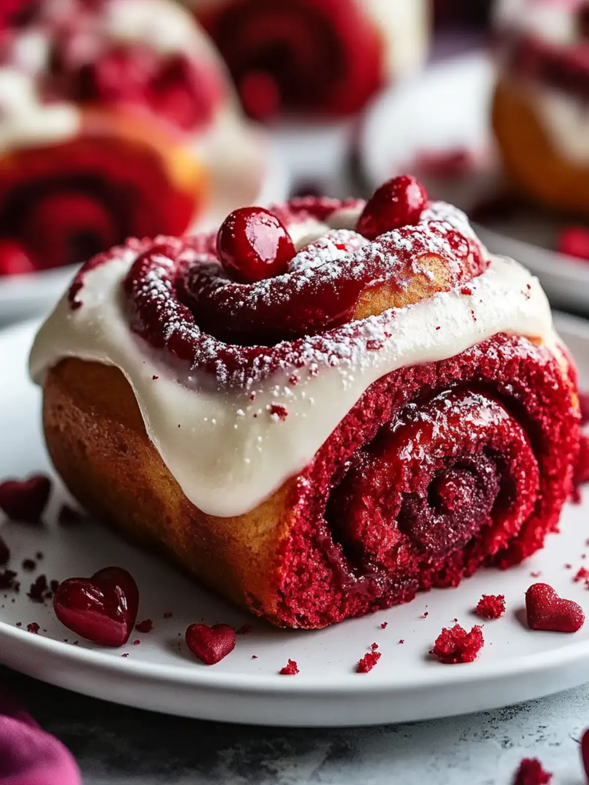 Red Velvet Valentine’s Day Cinnamon Rolls for Sweet Moments 3 Red Velvet Valentine’s Day Cinnamon Rolls