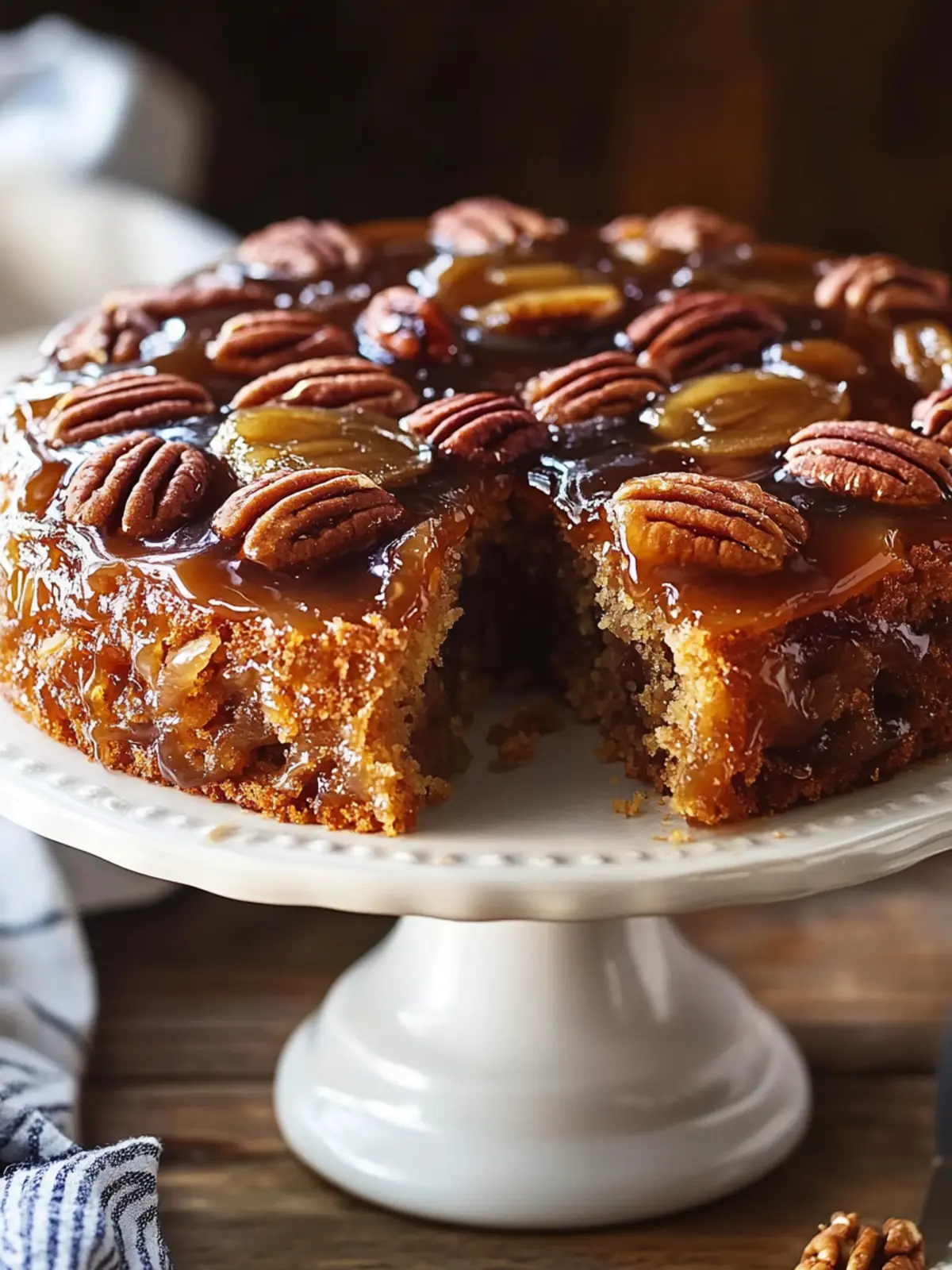 Pecan Upside Down Cake with Caramelized Magic for Wow Moments 3 Pecan Upside Down Cake with Caramelized Magic