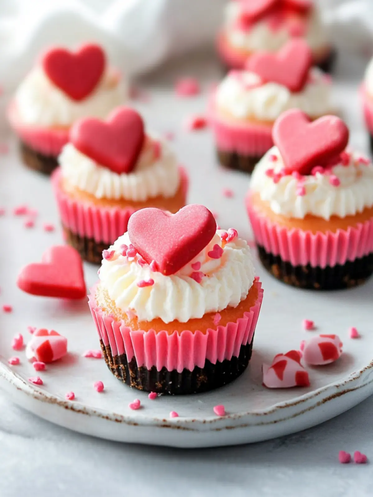 Irresistible Mini Valentine Cheesecakes for Sweet Love 4 Mini Valentine Cheesecakes