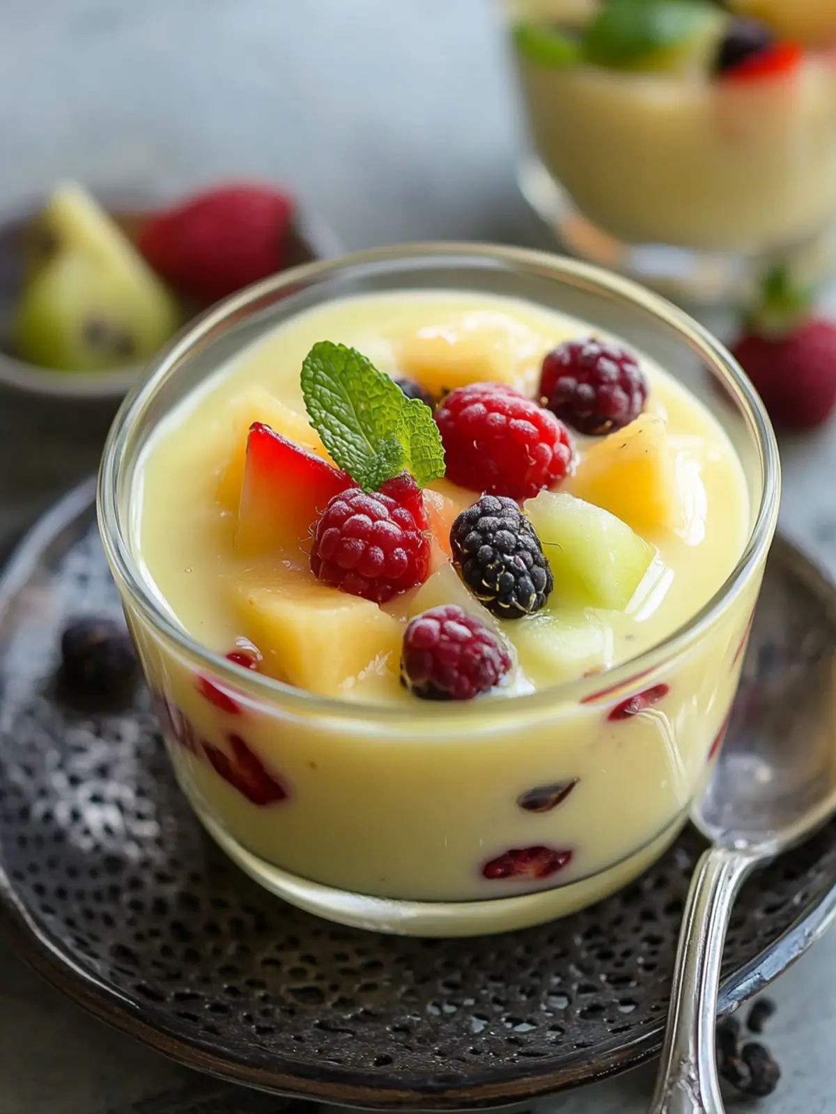 Delicious Fruit Custard: A No-Fuss Summer Delight 2 Fruit Custard
