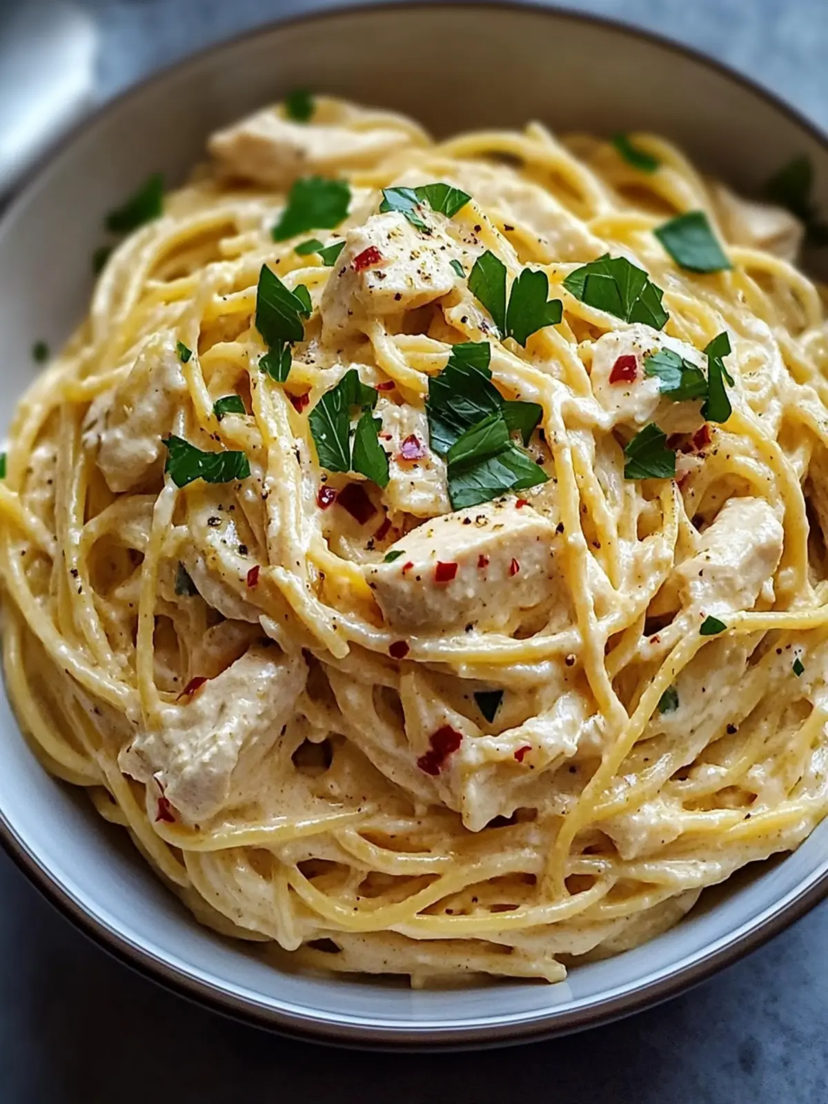 Creamy Crockpot Chicken Spaghetti for Effortless Weeknight Comfort 3 Creamy Crockpot Chicken Spaghetti