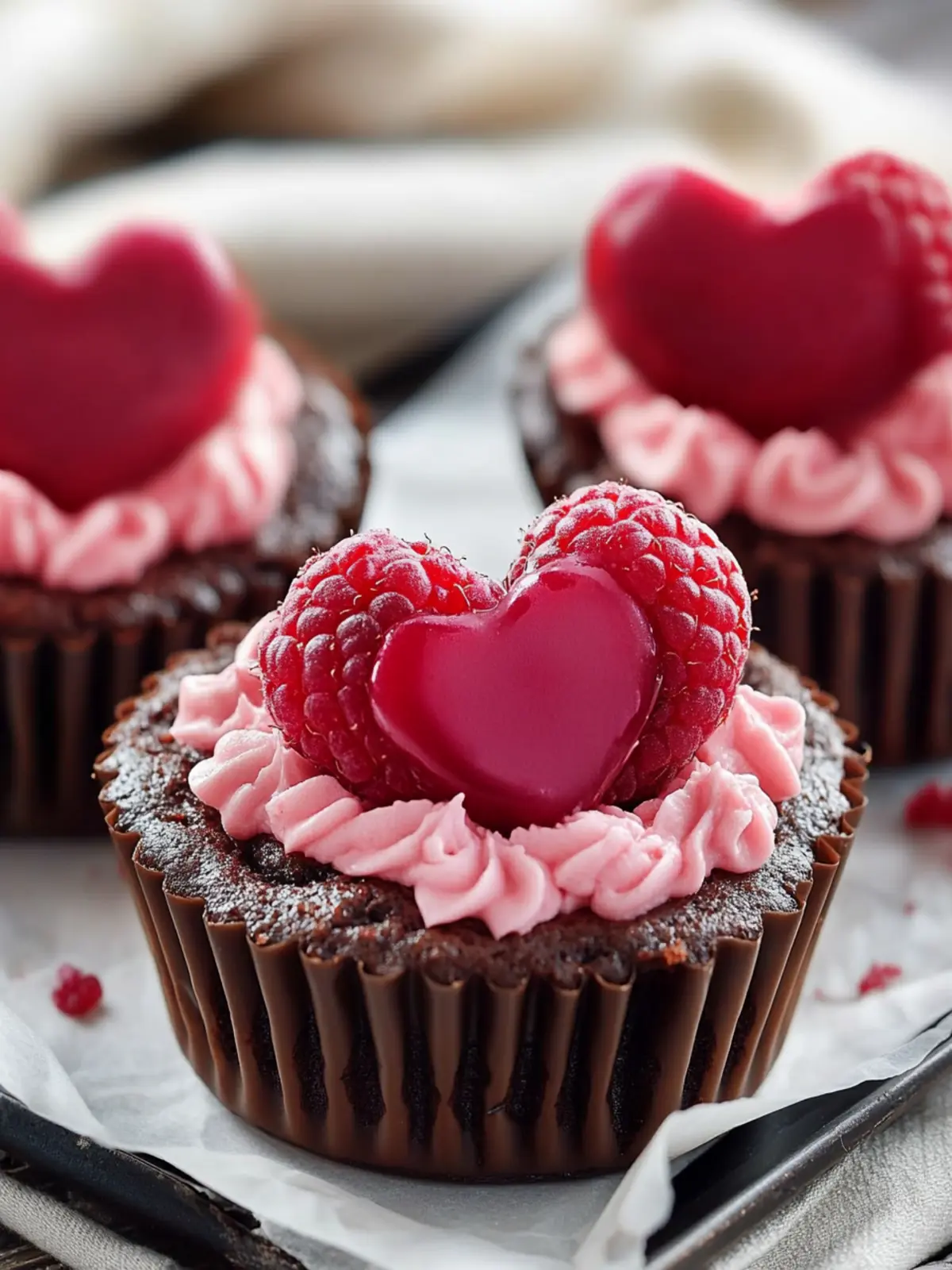 Raspberry Truffle Heart Cupcakes for a Sweet Heartfelt Treat 5 Raspberry Truffle Heart Cupcakes