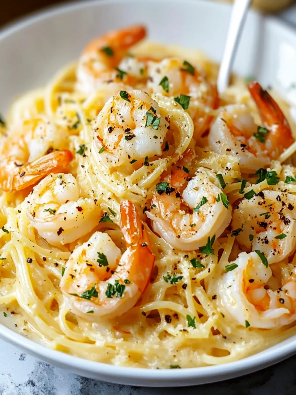 Indulge in Shrimp Scampi Garlic Cream Pasta Bliss 4 Shrimp Scampi Garlic Cream Pasta