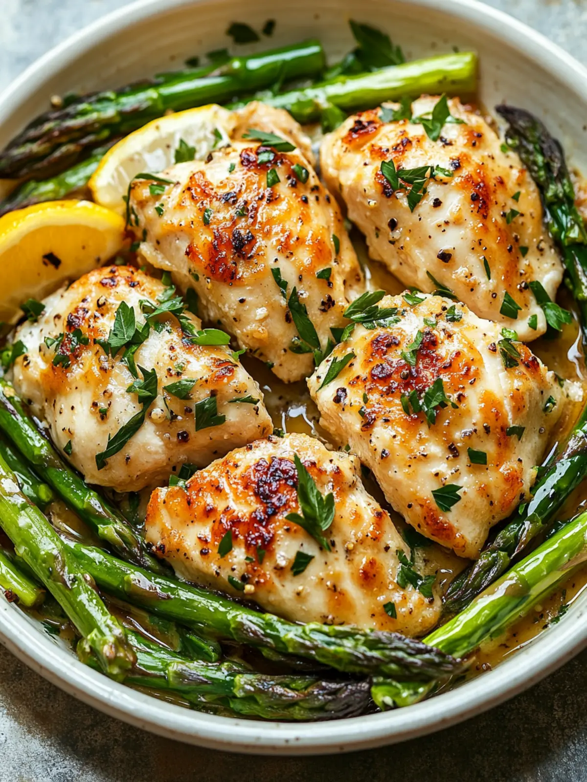 One-Pan Caesar Chicken with Asparagus in Just 30 Minutes 3 Caesar Chicken with Asparagus