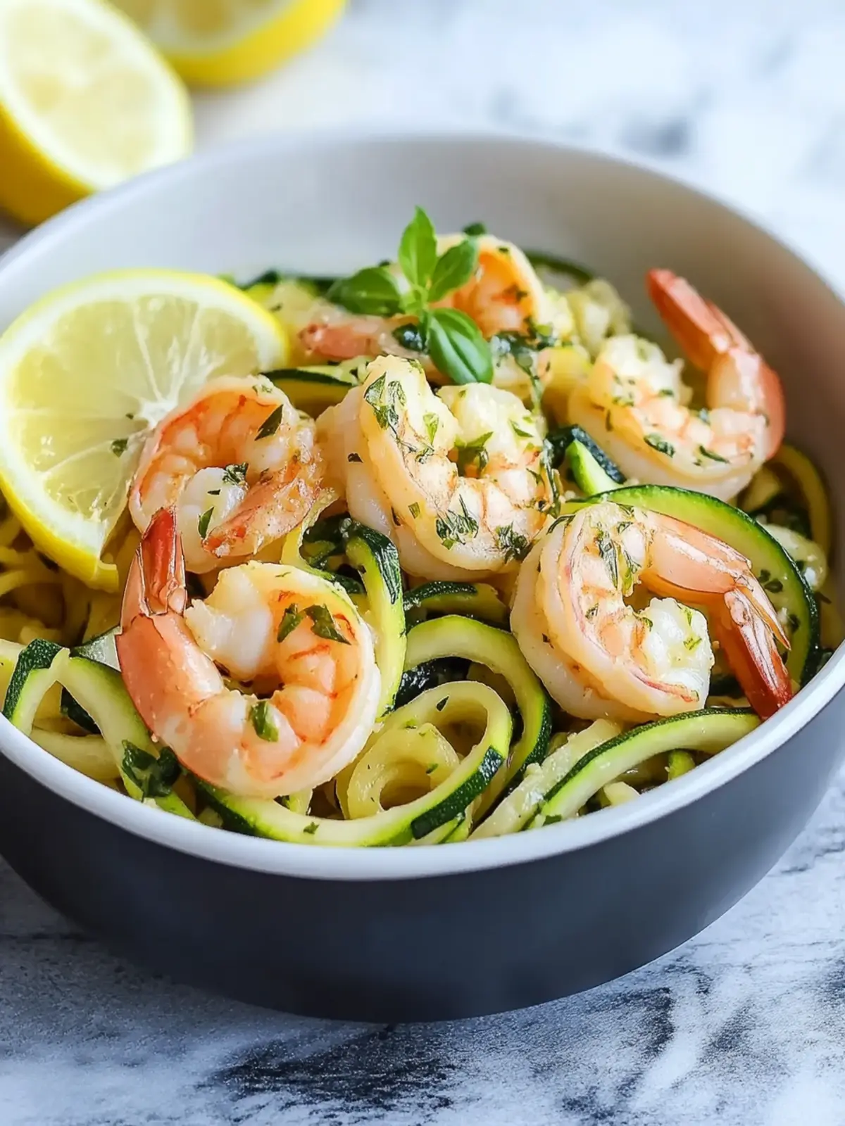 Lemon Garlic Shrimp Zucchini Noodles for a Healthy Dinner Delight 4 Lemon Garlic Shrimp Zucchini Noodle