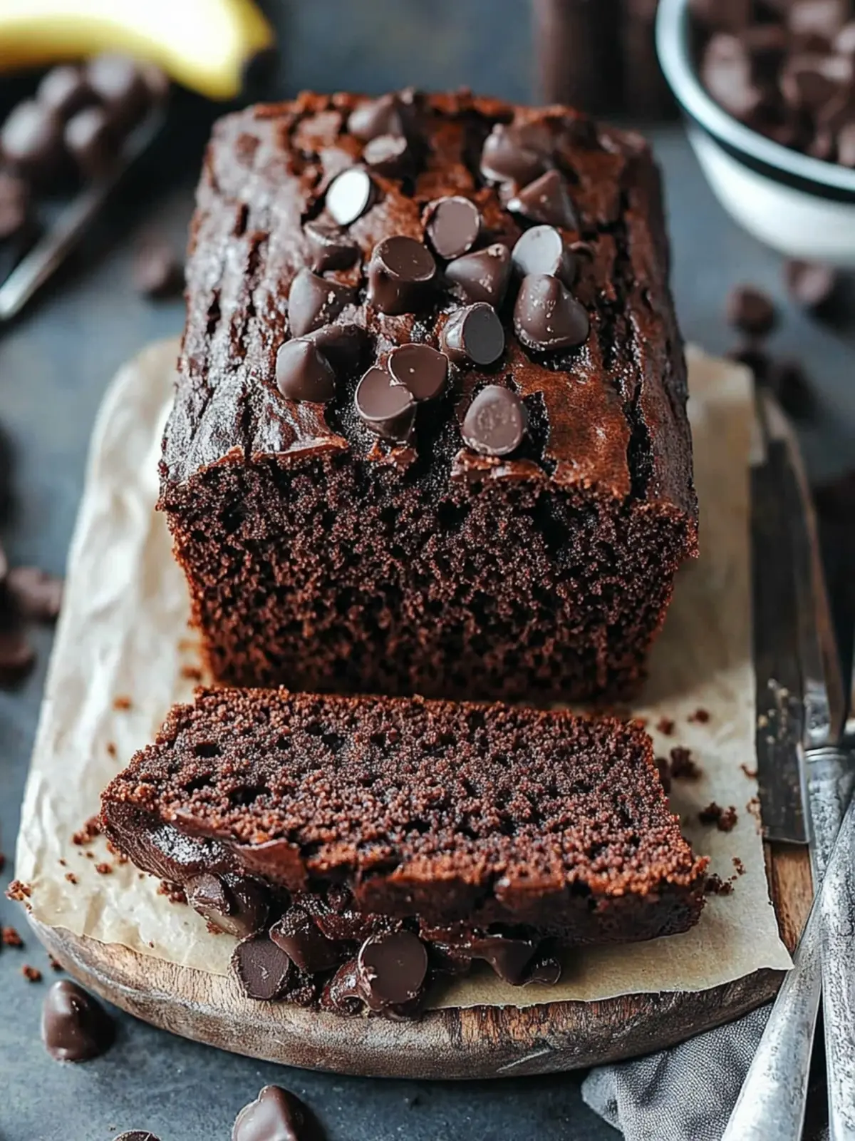 Decadent Chocolate Banana Bread for Your Cozy Mornings 3 Chocolate Banana Bread