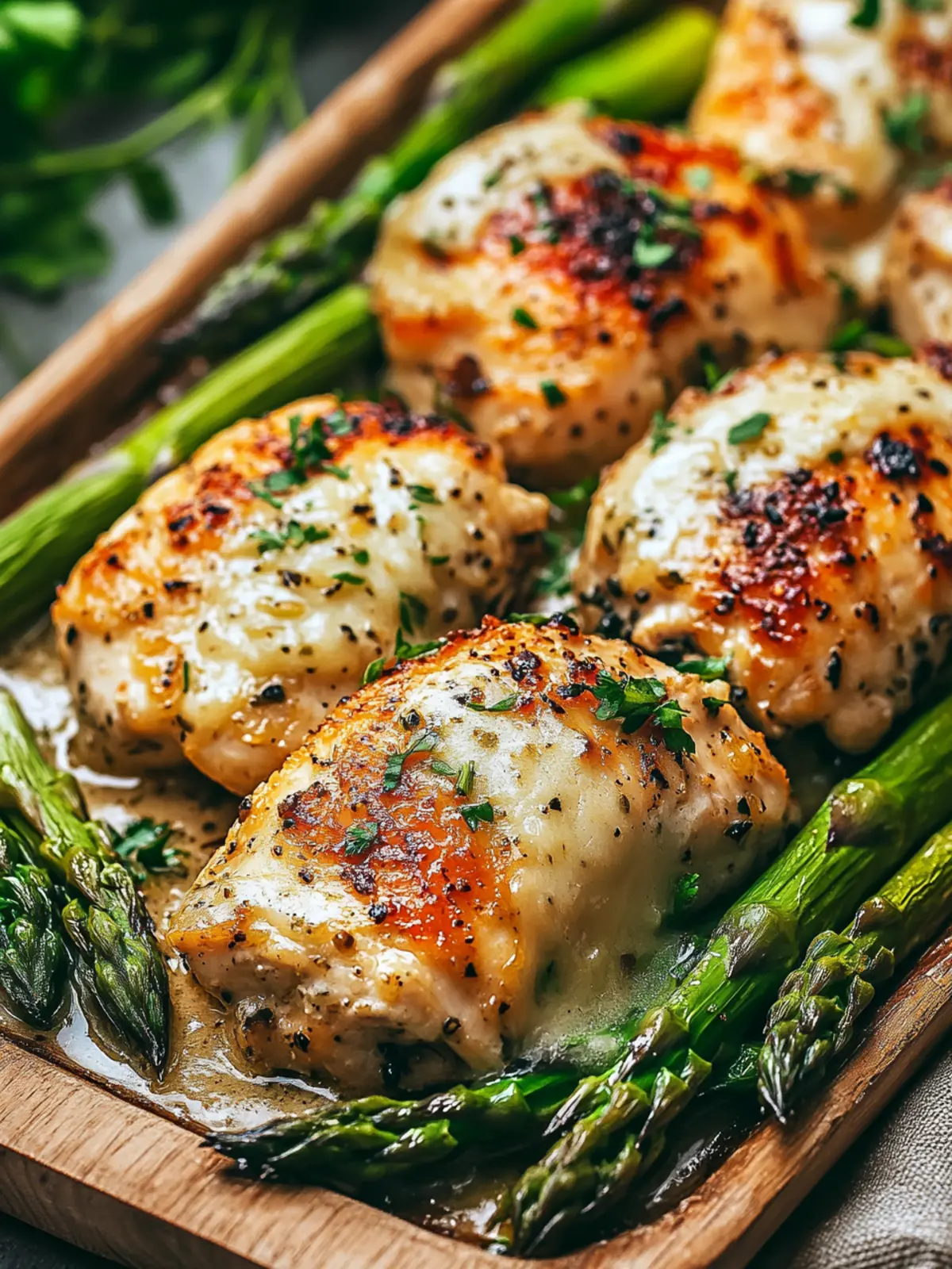 One-Pan Caesar Chicken with Asparagus in Just 30 Minutes 2 Caesar Chicken with Asparagus