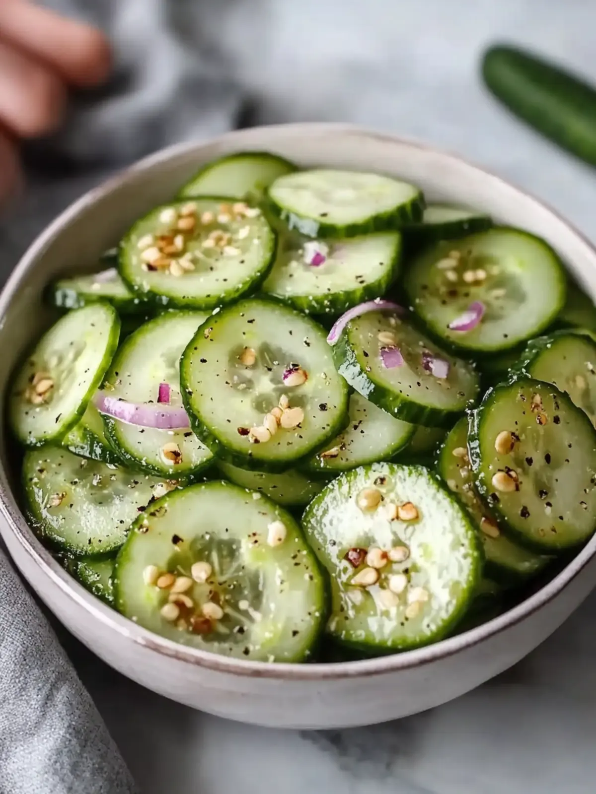 Garlic & Vinegar Marinated Cucumber Salad You’ll Love Today 4 Garlic & Vinegar Marinated Cucumber Salad