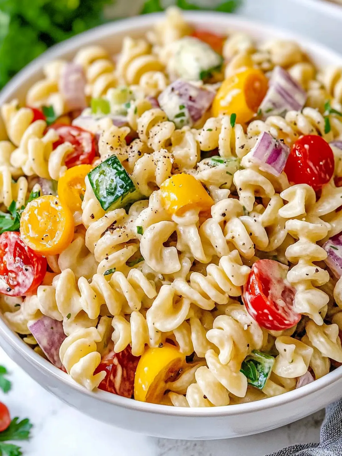 Creamy Pasta Salad: Your New Favorite Summer Side Dish 4 Creamy Pasta Salad