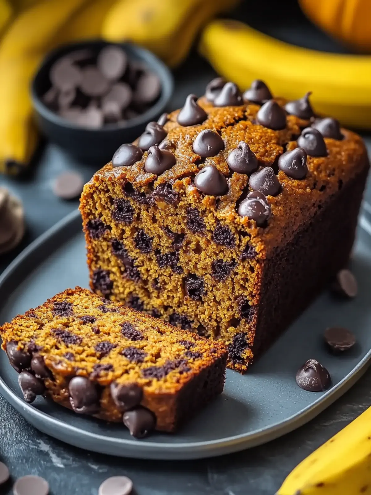 Cozy Banana Chocolate Chip Pumpkin Bread for Fall Bliss 2 Banana Chocolate Chip Pumpkin Bread