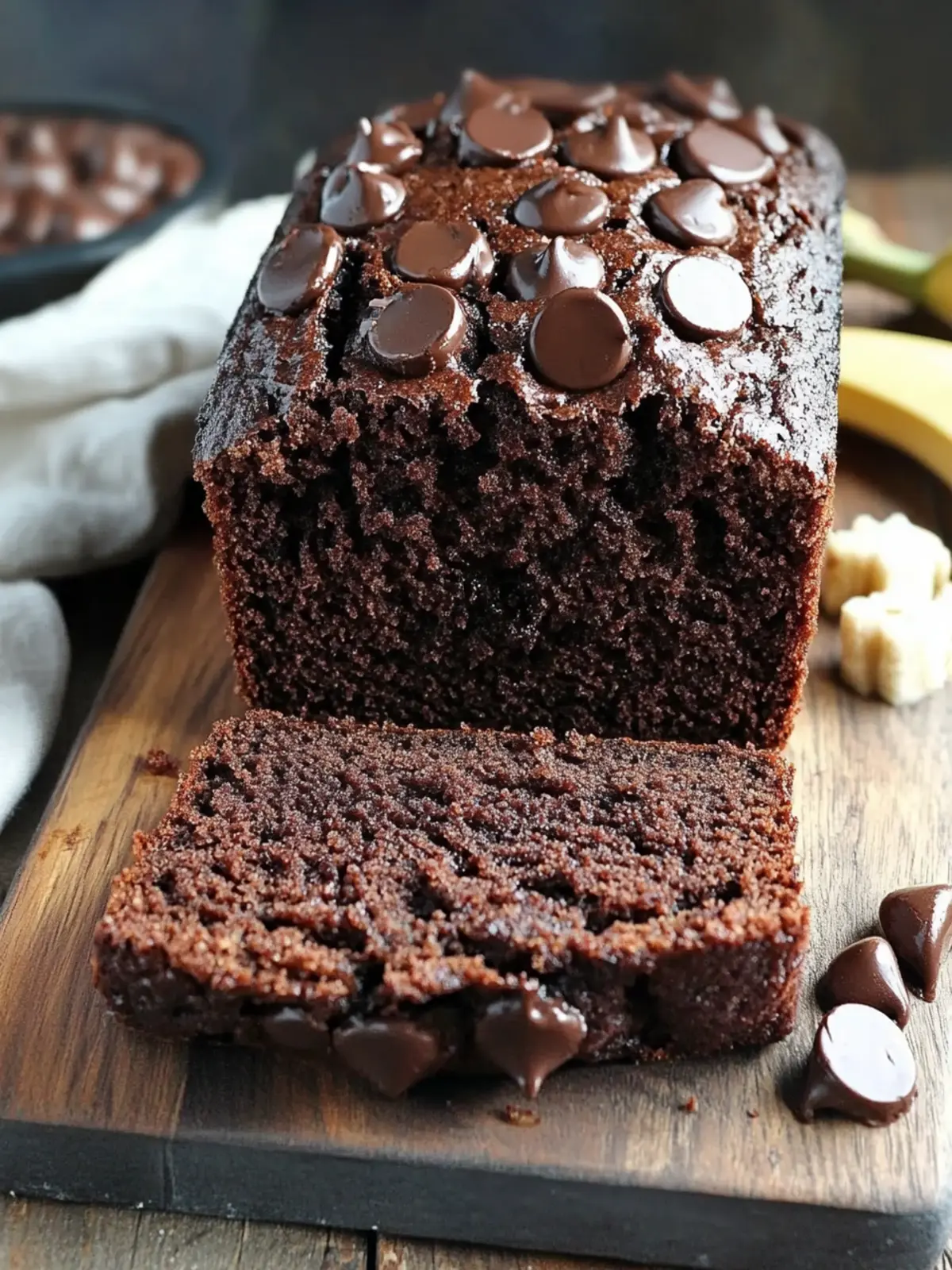 Decadent Chocolate Banana Bread for Your Cozy Mornings 2 Chocolate Banana Bread