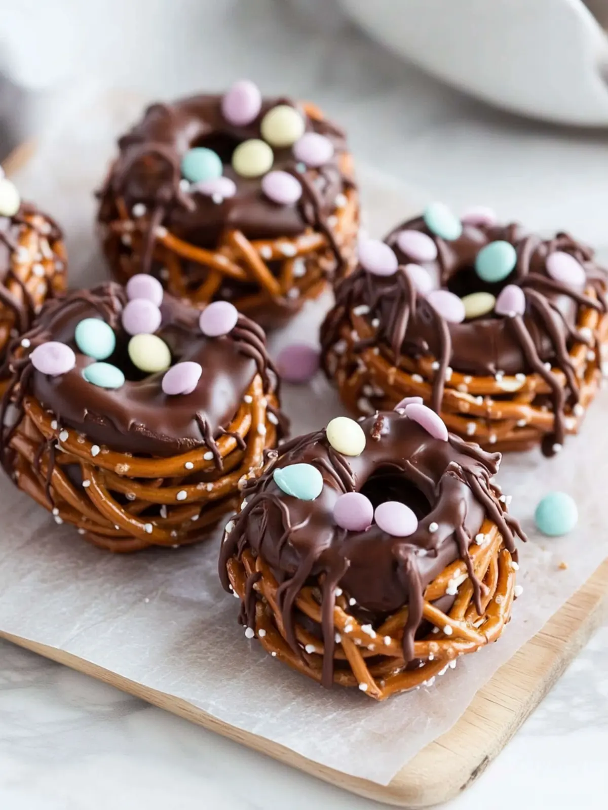 Chocolate-Covered Pretzel Nests: Quick, Fun No-Bake Treats 3 Chocolate-Covered Pretzel Nests