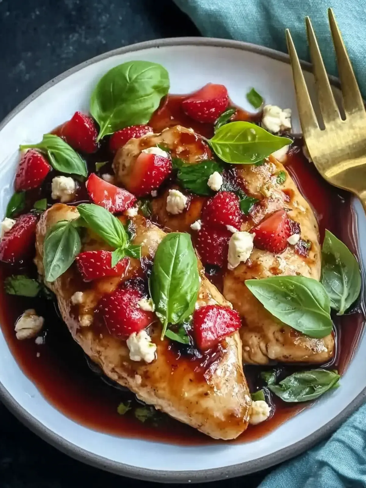 Strawberry Basil Chicken: A Refreshing Summer Festivity 3 Strawberry Basil Chicken